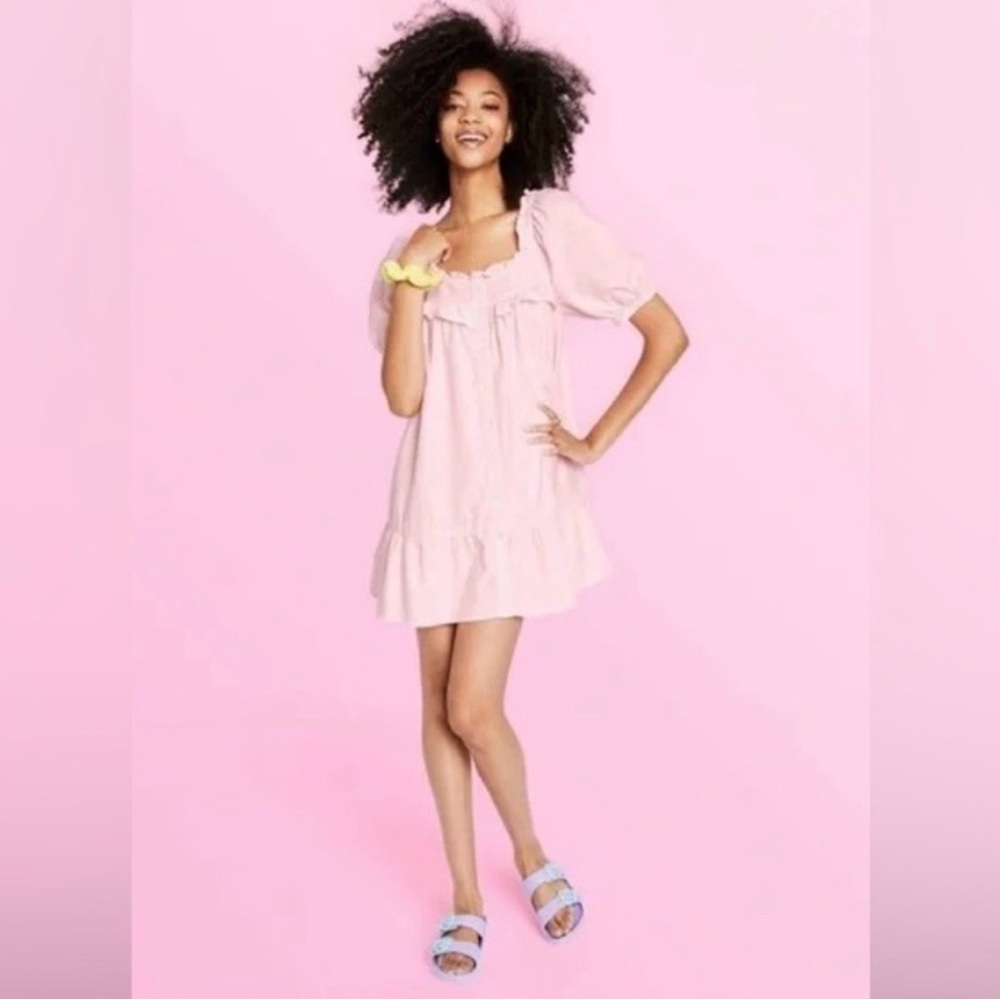 Stoney Clover Pink Puff Sleeve Dress